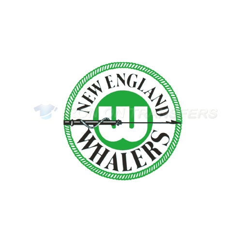 New England Whalers Iron-on Stickers (Heat Transfers)NO.7128